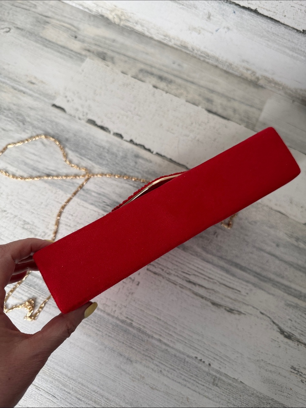 Red & Gold Clutch Purse - Picture 6 of 8